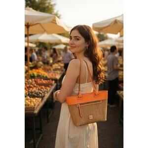 Dooney & Bourke Beacon Woven Zip Top Tote - NWT (New)‎